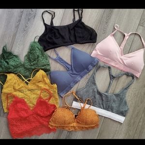 Bundle of 8 Bralettes